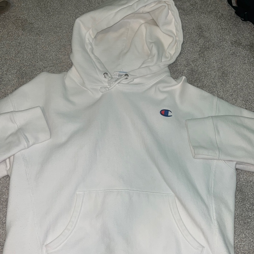 White champion hoodie - Size KIDS large